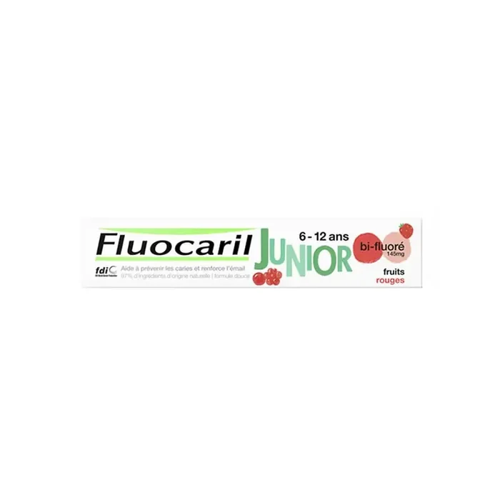 Fluocaril dentifrice junior 6-12 ans gel fruits rouges 75ml