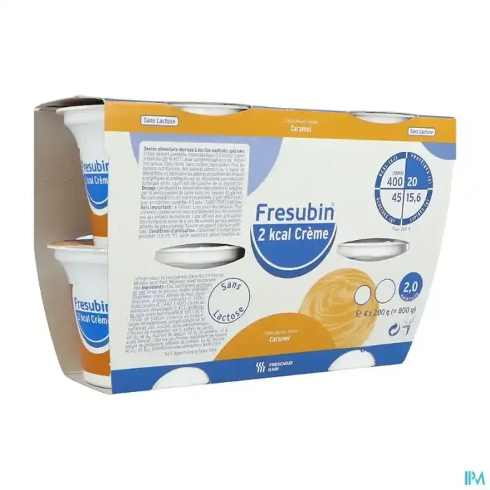 Fresubin 2kcal crème sans lactose caramel 200g x4