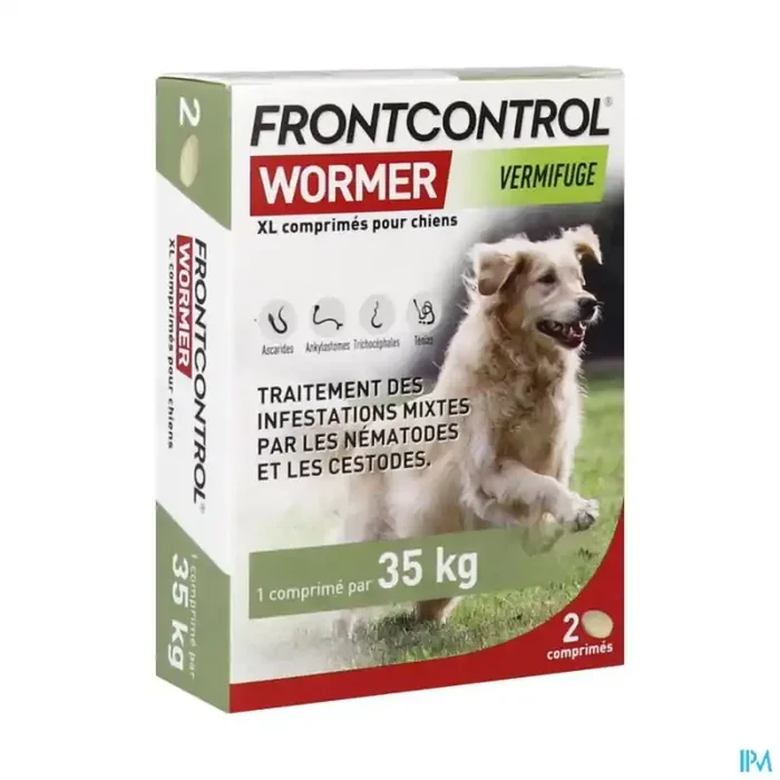 Frontline frontcontrol wormer chien xl comprime 2