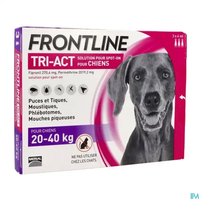 Frontline tri act spot on chien l solution x3