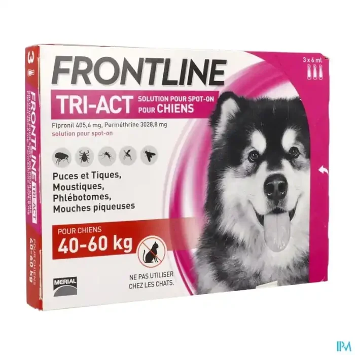 Frontline tri act spot on chien xl solution x3