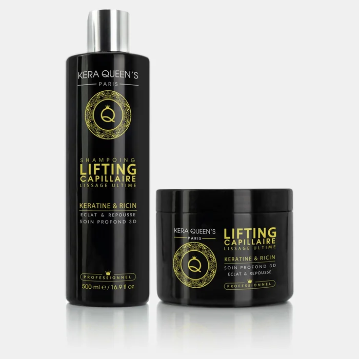 Gamme Lifting Kératine et Ricin – Shampoing 500ml + Soin 500ml