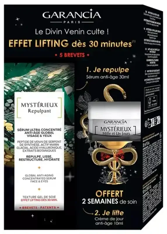 Garancia Coffret Mystérieux Repulpant + Mystérieux Mille et un Jour 10 ml Offert