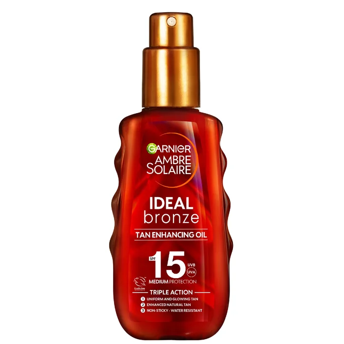 Garnier Ambre Solaire Ideal Bronze Huile Solaire Protectrice SPF 15 150 ml