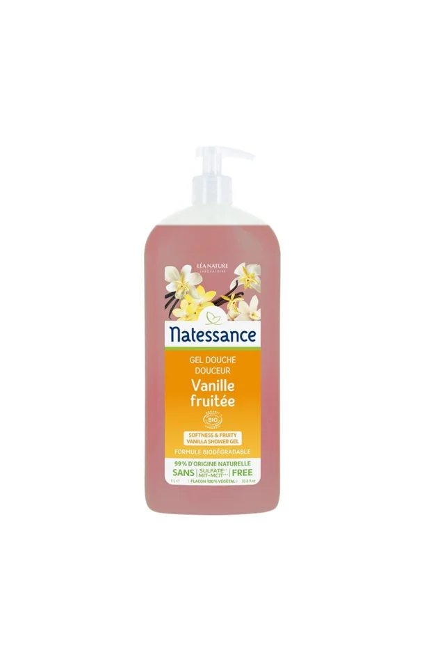 Gel douche douceur bio – Vanille fruitée – 1 L