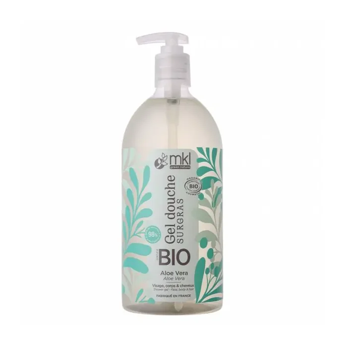 GEL DOUCHE SURGRAS ALOÉ VÉRA BIO 1L MKL GREEN NATURE