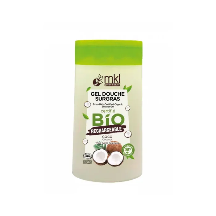 GEL DOUCHE SURGRAS COCO BIO RECHARGEABLE 200ML MKL GREEN NATURE