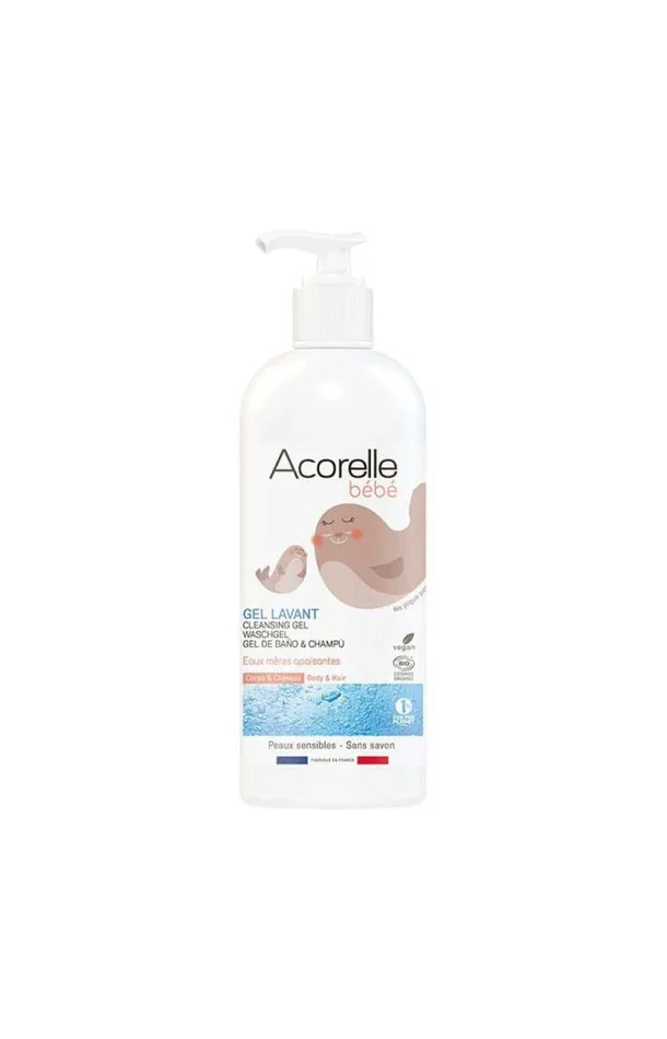 Gel lavant 2-en-1 bio – Aloe vera & glycérine végétale – Corps & cheveux – Bébé – 500 ml