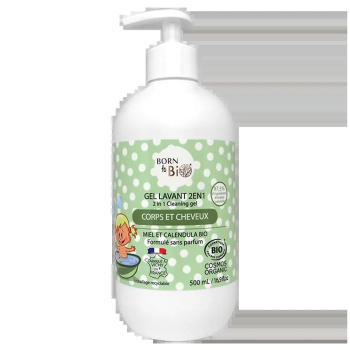Gel Lavant 2 en 1 pour Bébé 500mL – Certifié bio