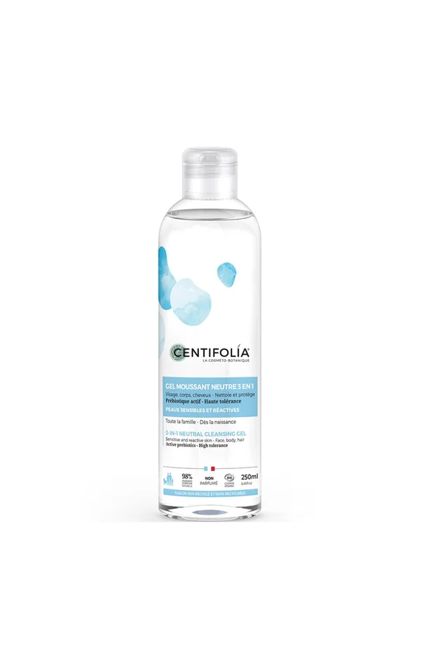 Gel nettoyant & protecteur bio – Prébiotique – Visage, corps & cheveux – 250 ml