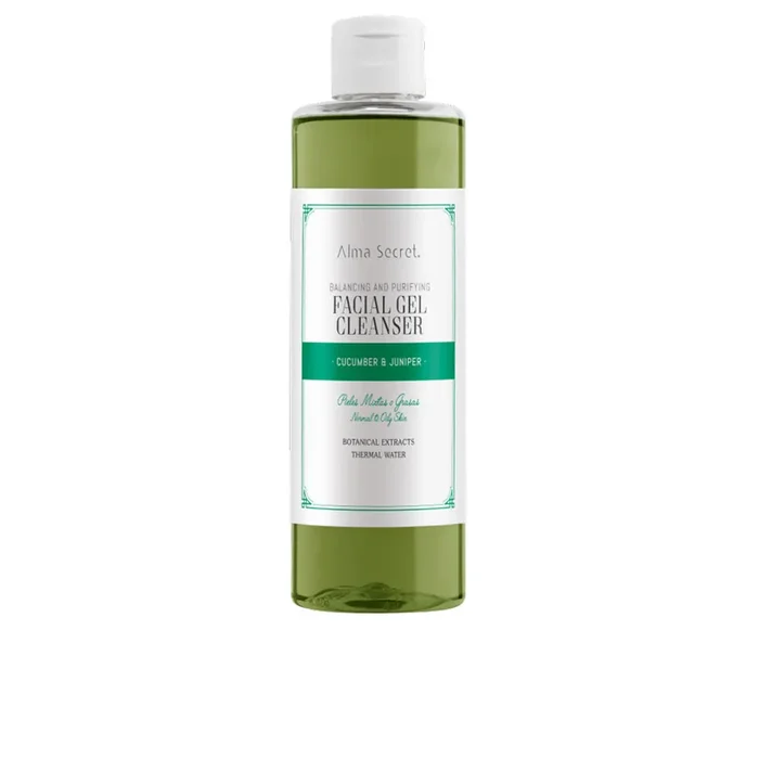 GEL NETTOYANT POUR LE VISAGE équilibrant et purifiant concombre & genévrier 200 ml