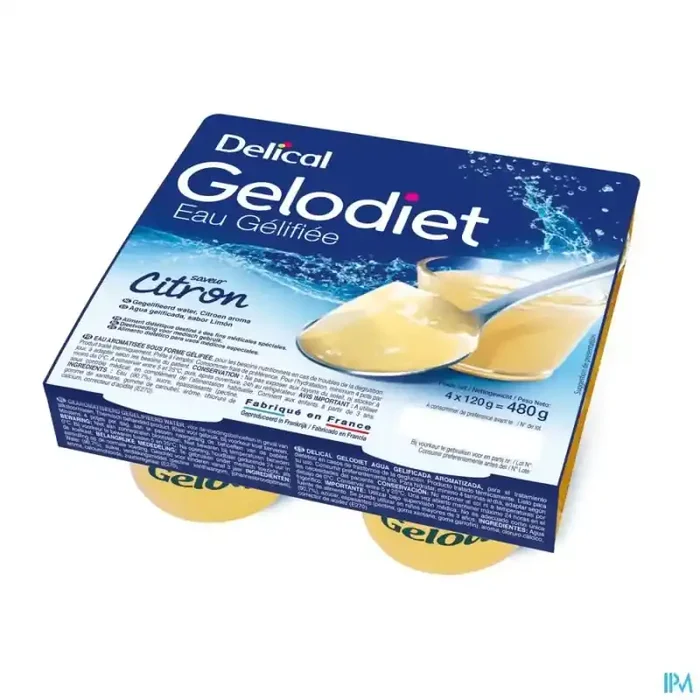Gelodiet eau gelifiee citron 120g x4