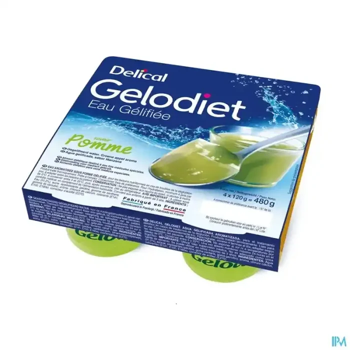 Gelodiet eau gelifiee pomme verte 120g x4