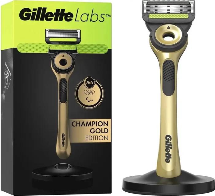 GILLETTE LABS Coffret Rasoir Gold Edition +1 Lame