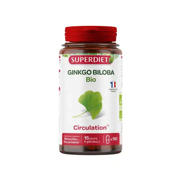 GINKGO BILOBA CIRCULATION BIO 90 GELULES SUPERDIET