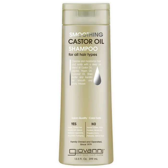 Giovanni Smoothing Castor Oil Shampooing Lissant à l'Huile de Ricin 399 ml