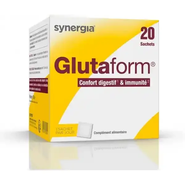 Glutaform Poudre Solution Buvable Saveur pêche x 20
