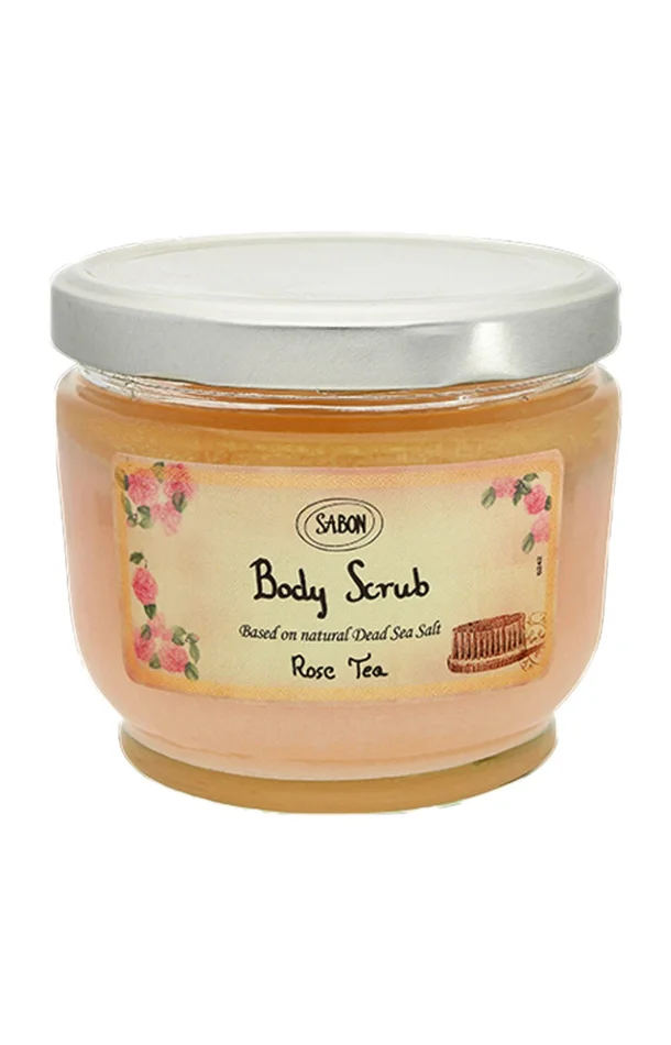Gommage aux sels de la mer Morte – Rose & thé – Corps – 600 g