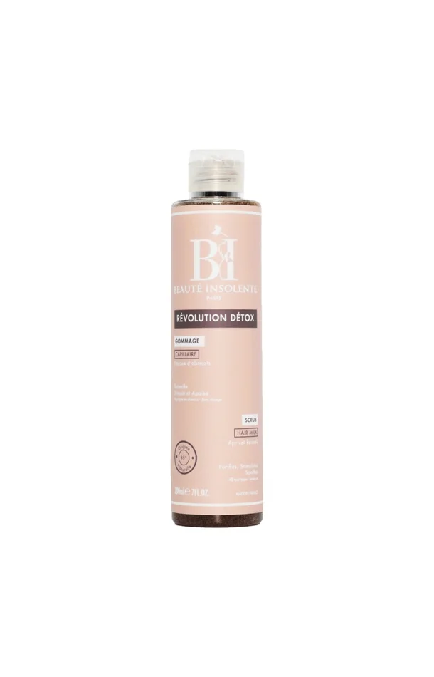 Gommage capillaire – Noyaux d’abricot – Cheveux ondulés à crépus – 200 ml