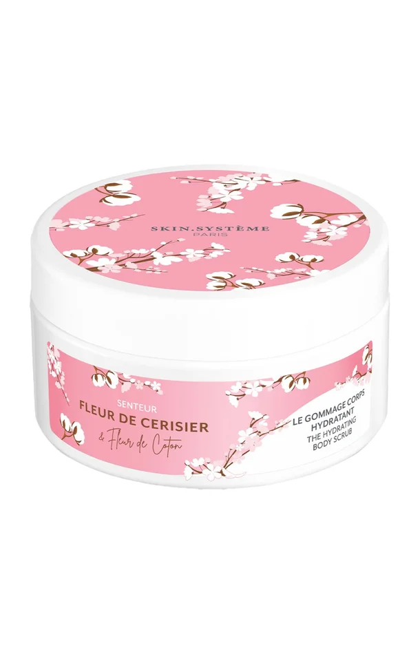 Gommage hydratant – Fleur de cerisier & fleur de coton – Corps – 220 ml