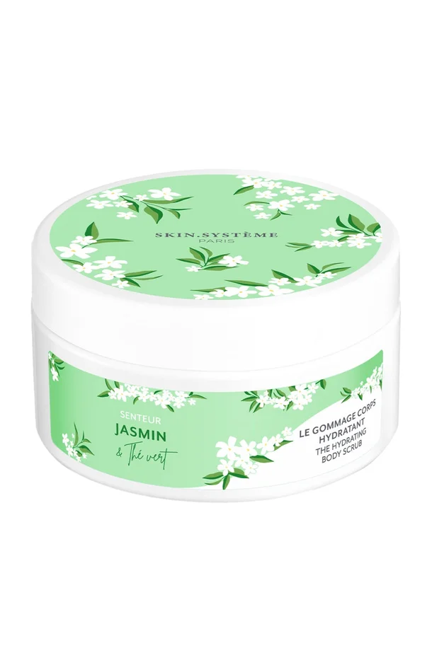 Gommage hydratant – Jasmin & thé vert – Corps – 220 ml