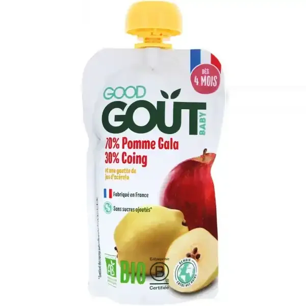 Good Goût Pomme Coing dès 4 Mois Bio 120 g