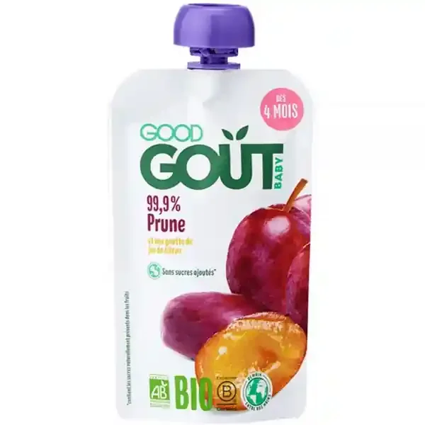 Good Goût Prune dès 4 Mois Bio 120 g