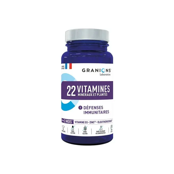 Granions 22 Vitamines Mineraux et Plantes 90 comprimes