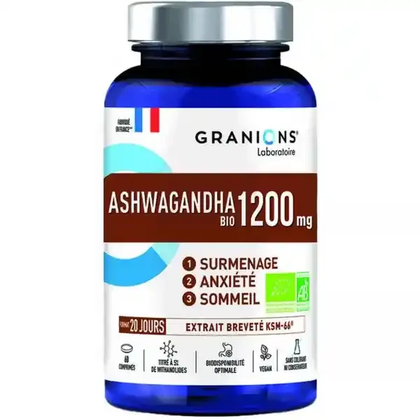 Granions Ashwagandha Bio 1200 mg Comprimés x 60
