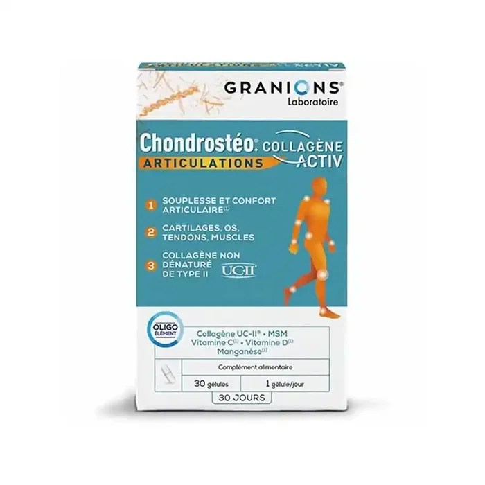 Granions chondrosteo+ articulations collagene activ 30 gelules 14g