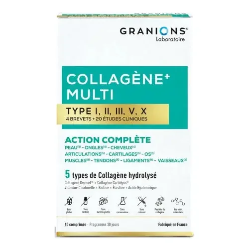 GRANIONS COLLAGENE+ MULTI Action Complète – 60 Comprimés