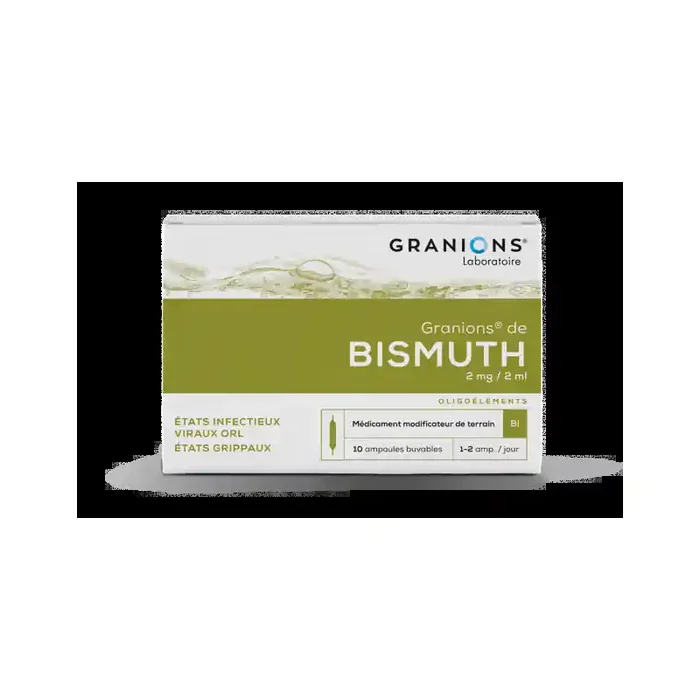 GRANIONS DE BISMUTH 2mg/2ml, solution buvable
