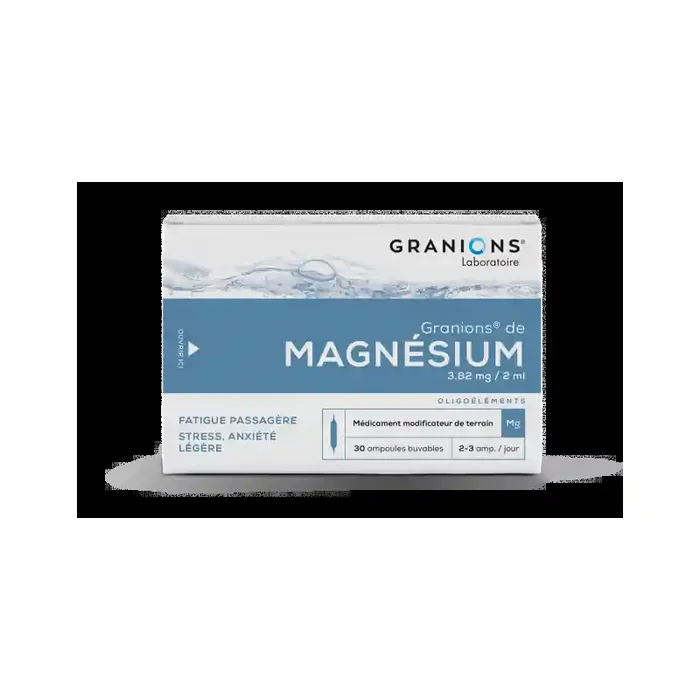 GRANIONS DE MAGNESIUM 3,82 mg/2ml, solution buvable en ampoule