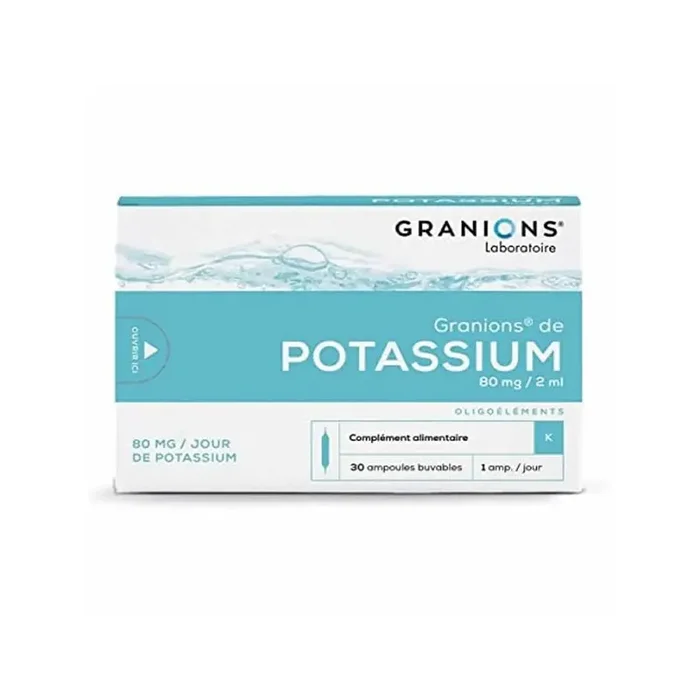 Granions de potassium 30 ampoules 60ml