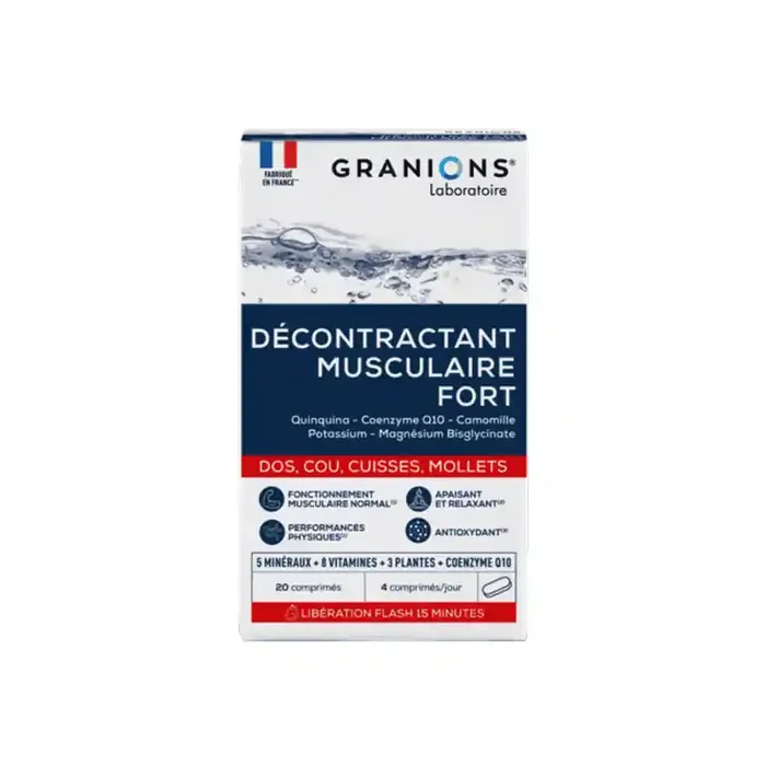 Granions Decontractant Musculaire Fort 20 comprimes
