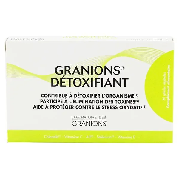 Granions détoxifiant 30 gélules enveloppe végétale