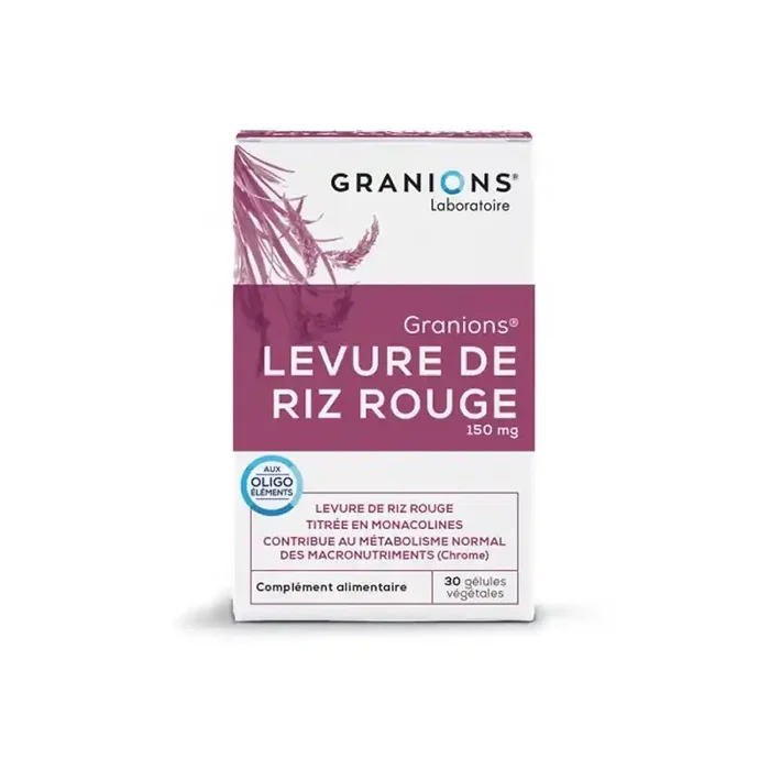 Granions levure de riz rouge 60 gelules 10g