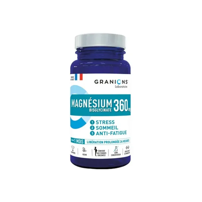 Granions Magnesium Bisglycinate 360mg 60 comprimes