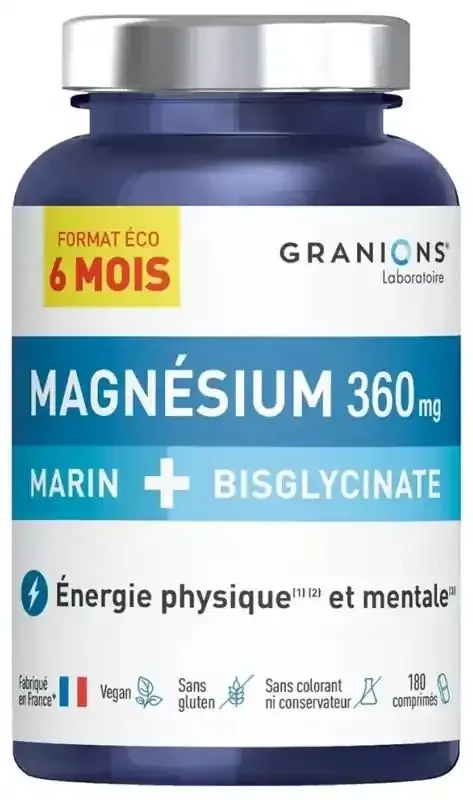 Granions Magnésium Marin + Bisglycinate Format Eco 234 g