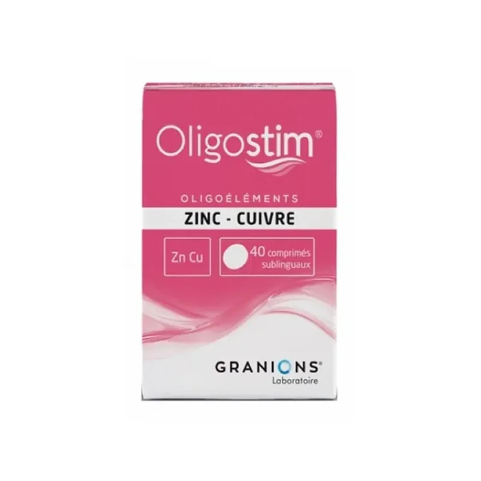 Granions oligostim zinc cuivre 40 comprimes