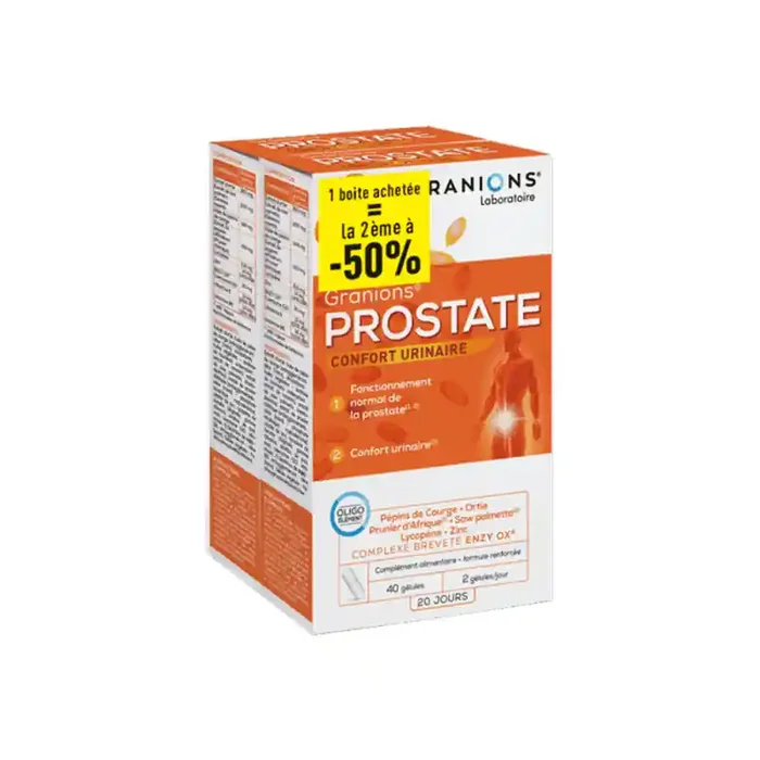 Granions Prostate lot de 2 x 40 gelules