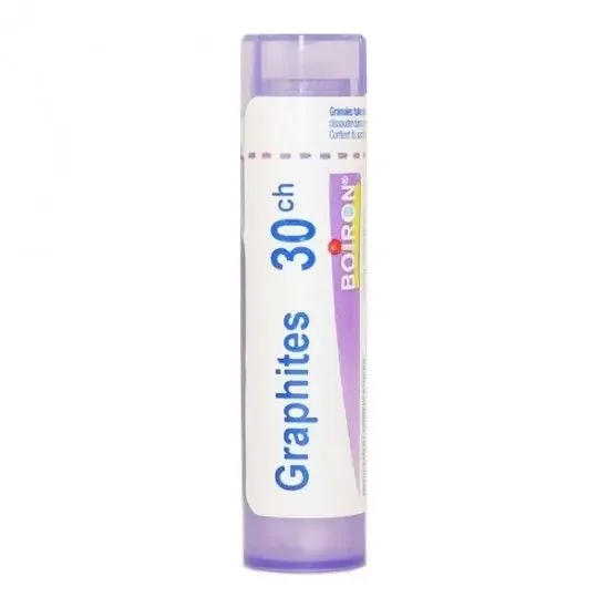 Graphites 30Ch – Affections dermatologiques Problèmes intestinaux – Dose 200 Globules