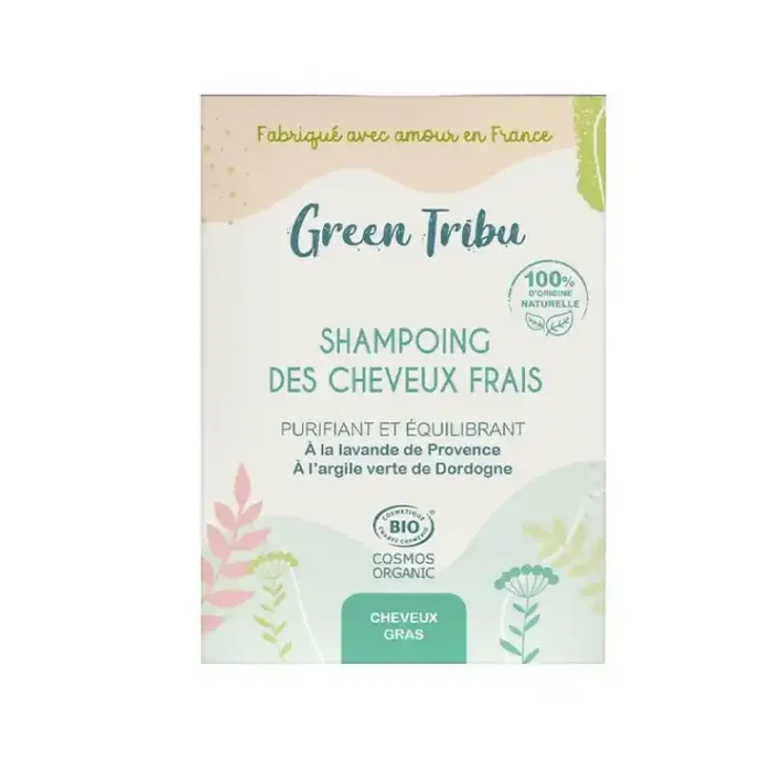 GREEN TRIBU SHAMPOOING SOLIDE DES CHEVEUX FRAIS BIO 85G