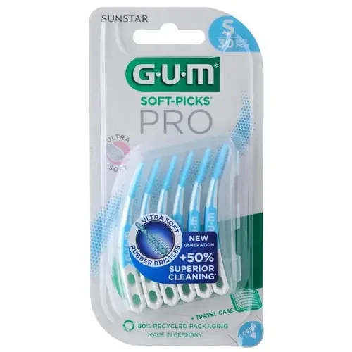 GUM BÂTONNET INTERDENTAIRE 689 Soft-Picks Pro Small – 30 Bâtonnets