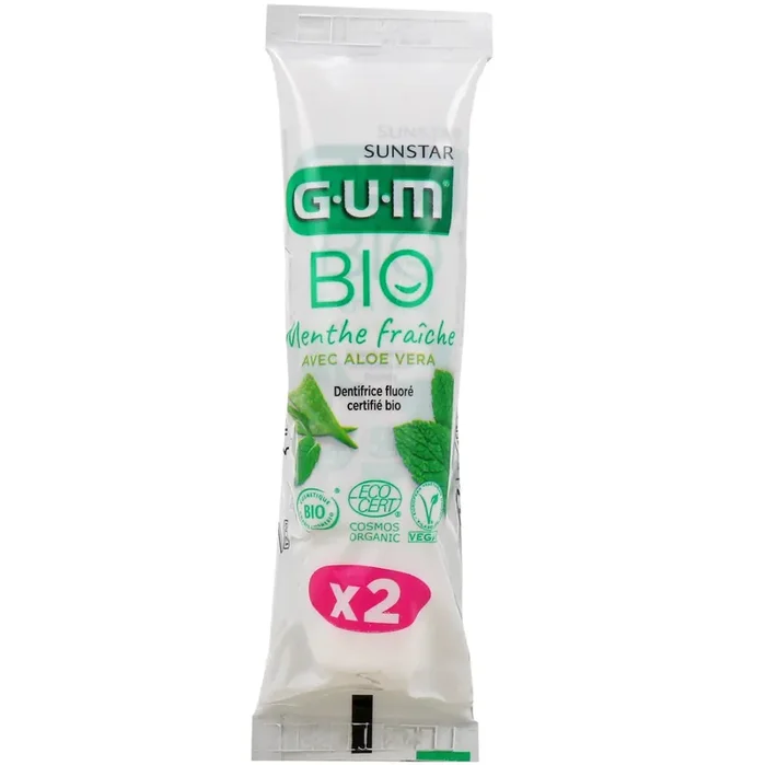 GUM Gel dentifrice BIO Format Voyage – 2 x 12 ml