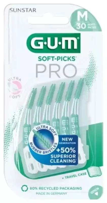 GUM Soft-Picks Pro x30 – Taille M