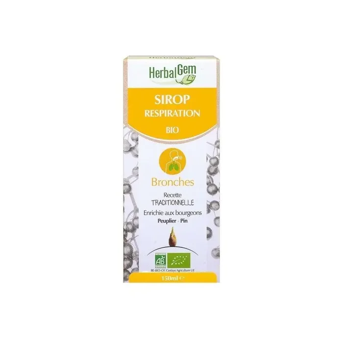 Herbalgem sirop respiration bio 150ml