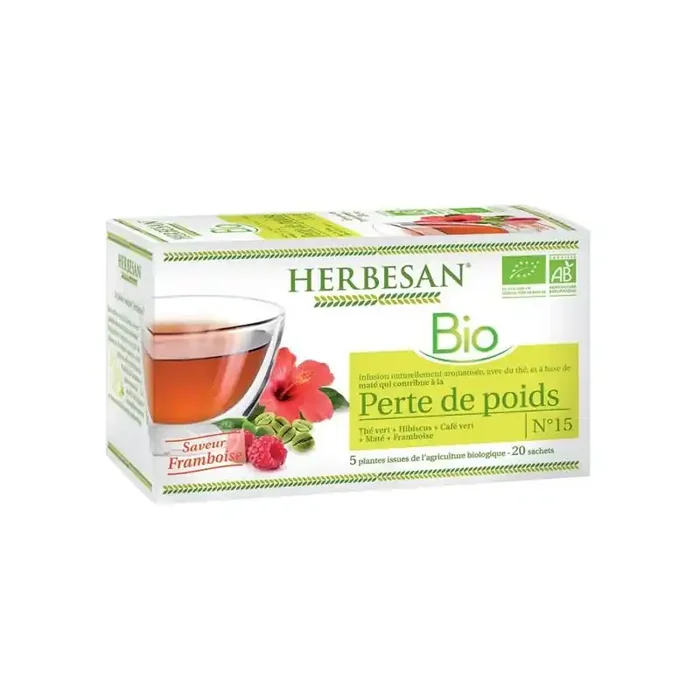 Herbesan bio infusion perte de poids n°15 20 sachets