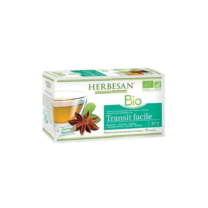 Herbesan infusion chicoree transit facile bio 20 sachets