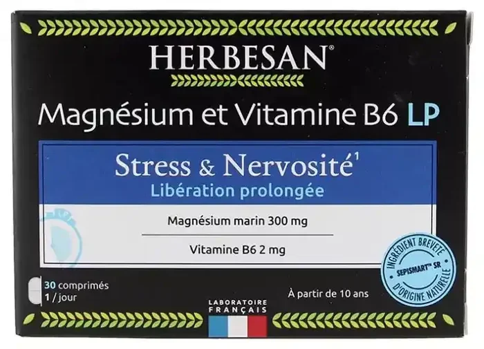 Herbesan Magnésium et Vitamine B6 LP 30 Comprimés